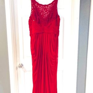 Beautiful Apple Red Gown-sz 20-22 worn once